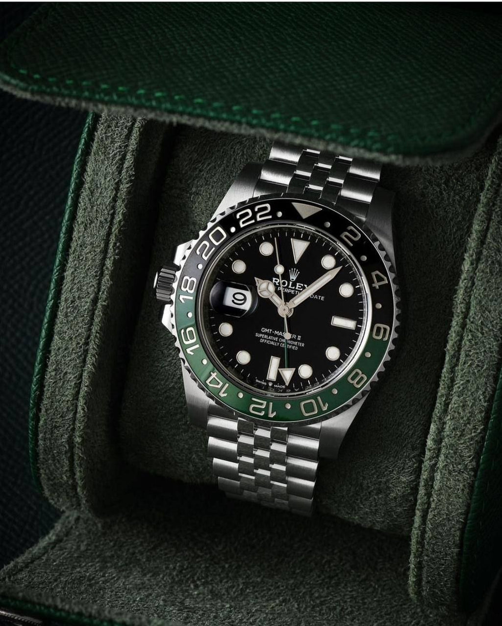 Rolex GMT Master II Premium Men's Watch | Black & Green Bezel, Automatic