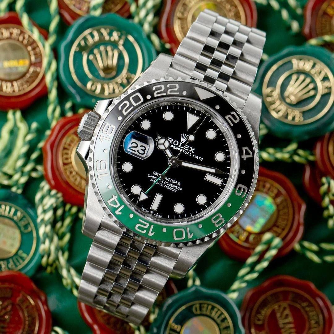 Rolex GMT Master II Premium Men's Watch | Black & Green Bezel, Automatic