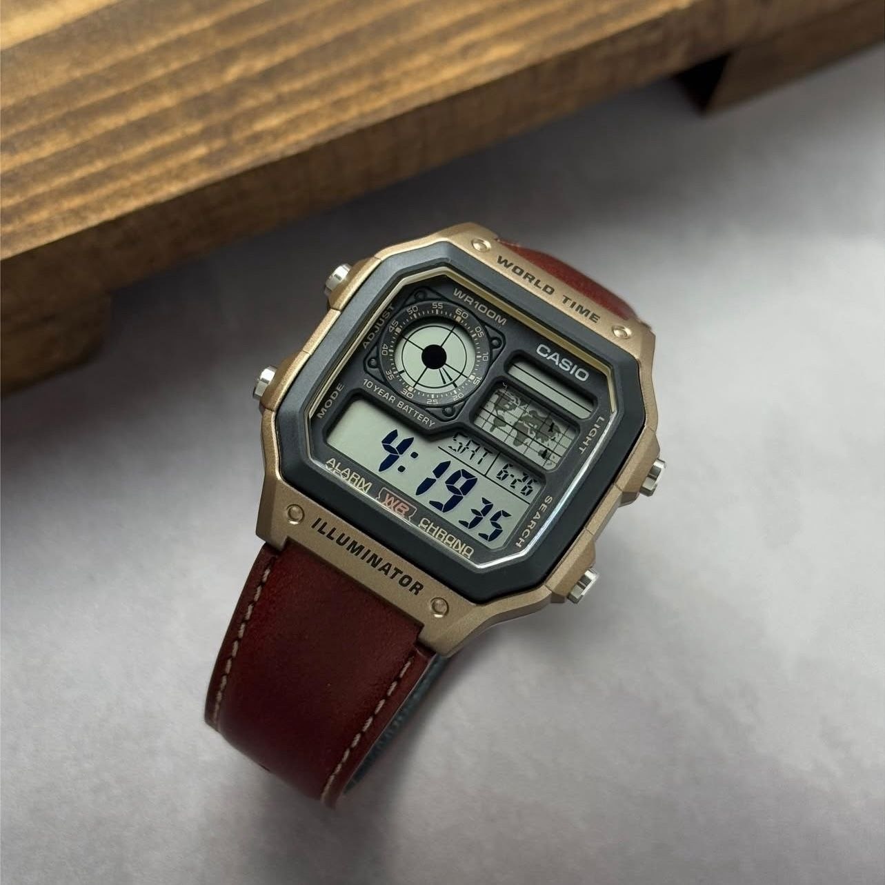 Casio Illuminator Multifunctional Digital Watch | Gadget-Inspired Design