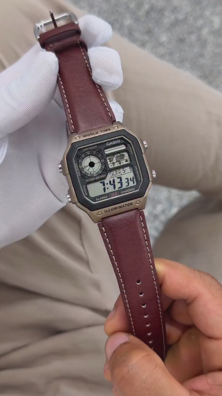 Casio Illuminator Multifunctional Digital Watch | Gadget-Inspired Design